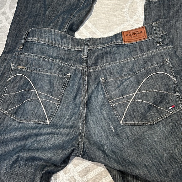 Tommy Hilfiger Jeans Women Size 28 Bootcut Fit Blue/Gray Flag - Picture 4 of 16